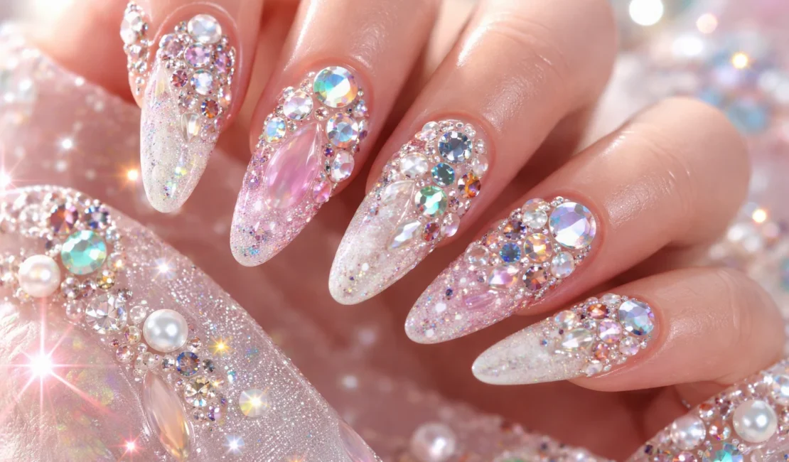 Gem Nails Viral 2026, Tren Kuku Maksimalis yang Kuasai Dunia Beauty