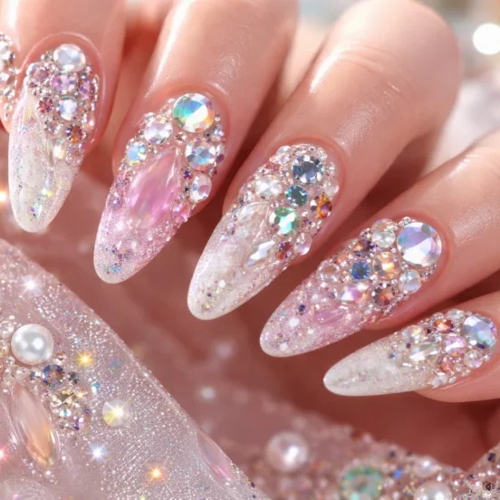 Gem Nails Viral 2026, Tren Kuku Maksimalis yang Kuasai Dunia Beauty