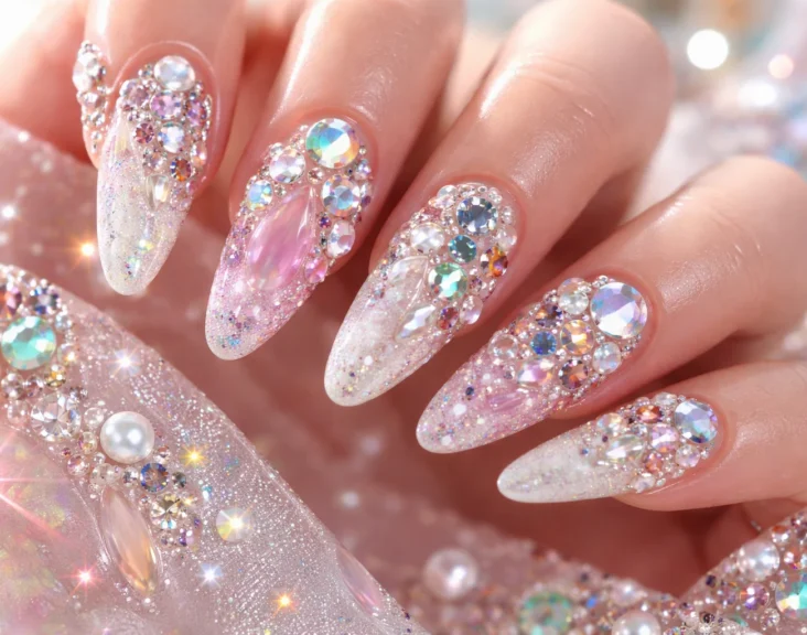Gem Nails Viral 2026, Tren Kuku Maksimalis yang Kuasai Dunia Beauty
