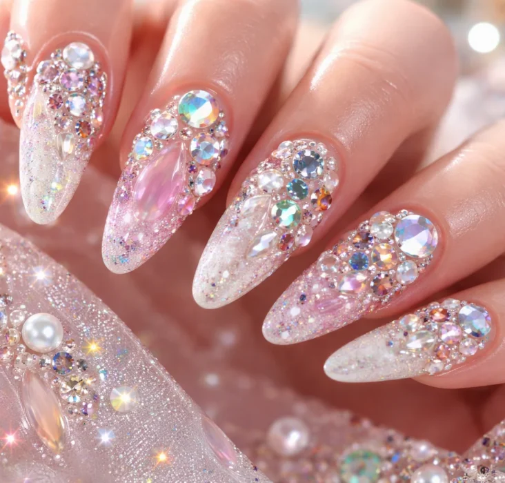 Gem Nails Viral 2026, Tren Kuku Maksimalis yang Kuasai Dunia Beauty