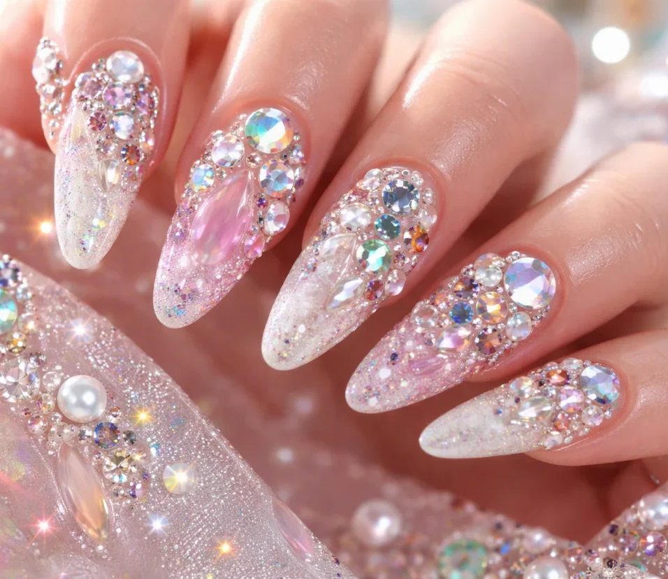 Gem Nails Viral 2026, Tren Kuku Maksimalis yang Kuasai Dunia Beauty