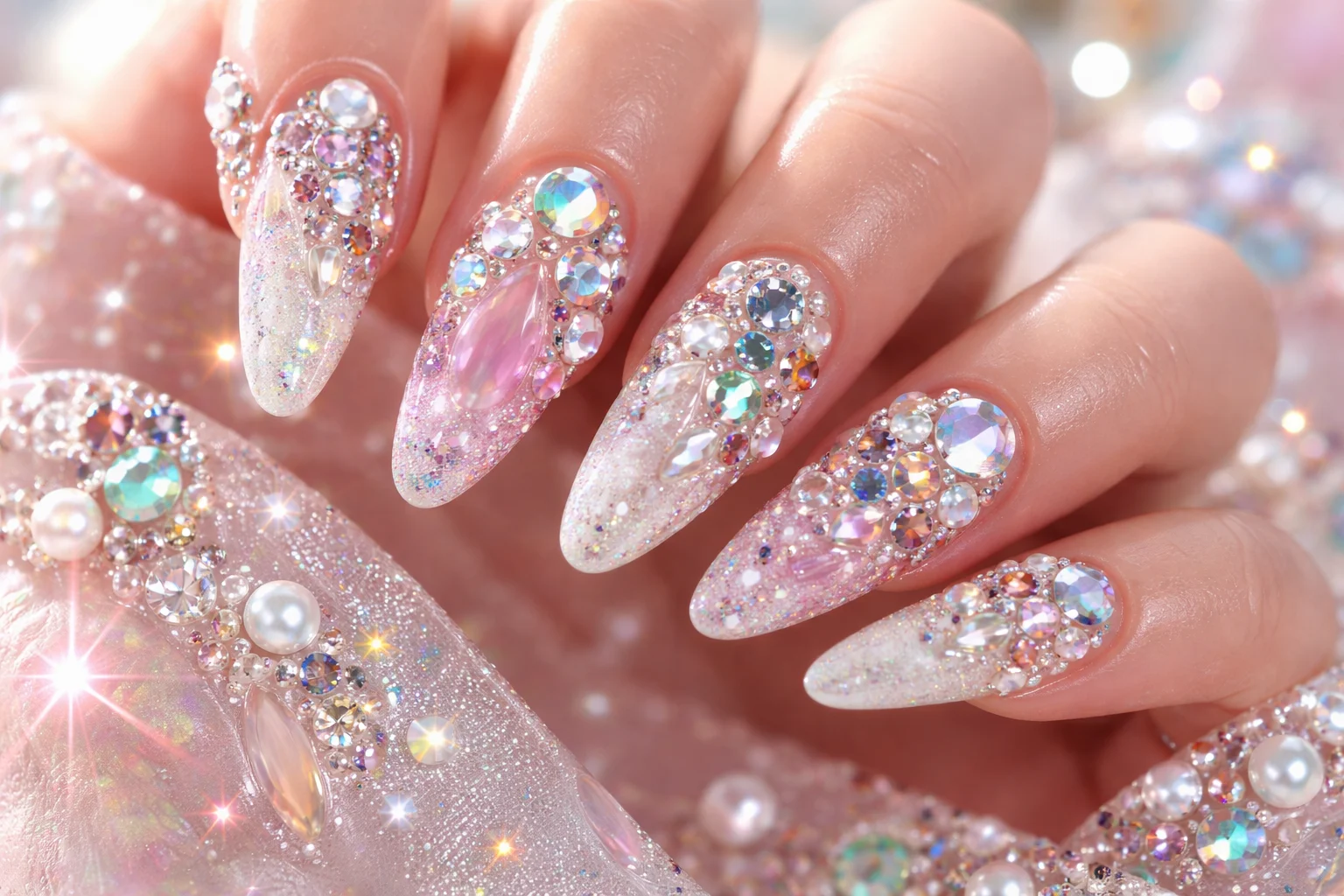 Gem Nails Viral 2026, Tren Kuku Maksimalis yang Kuasai Dunia Beauty
