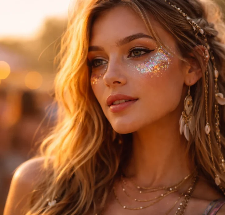 Festival Beauty 2026 Tren Glitter & Boho Style