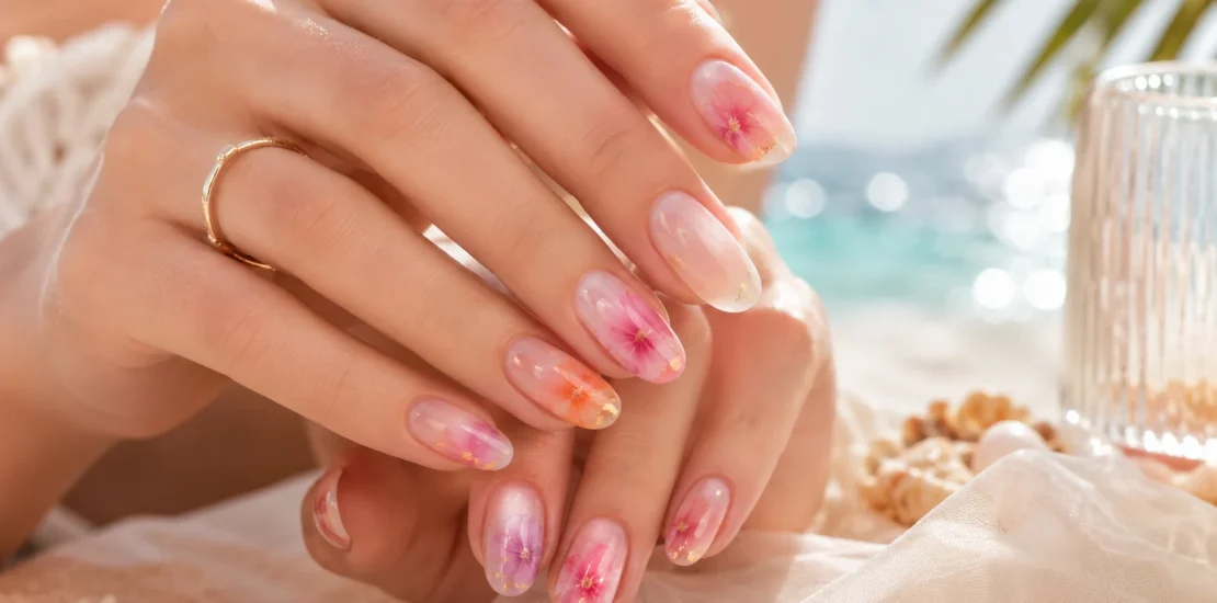 Blooming Gel Nails Jadi Tren Manikur Musim Panas