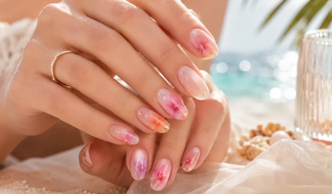 Blooming Gel Nails Jadi Tren Manikur Musim Panas