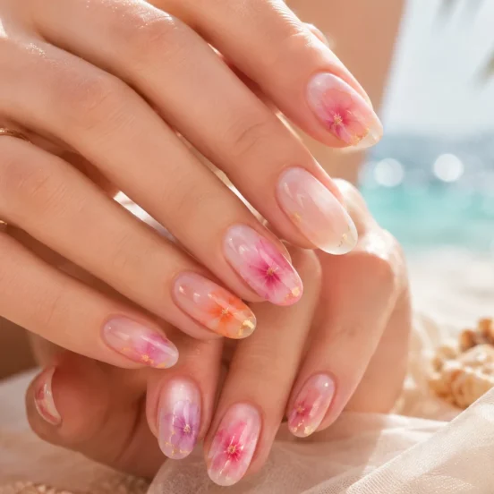 Blooming Gel Nails Jadi Tren Manikur Musim Panas